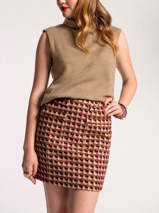 Frances Valentine Tops - Frances Valentine Collette Camel Wool Sleeveless Shell Top Small